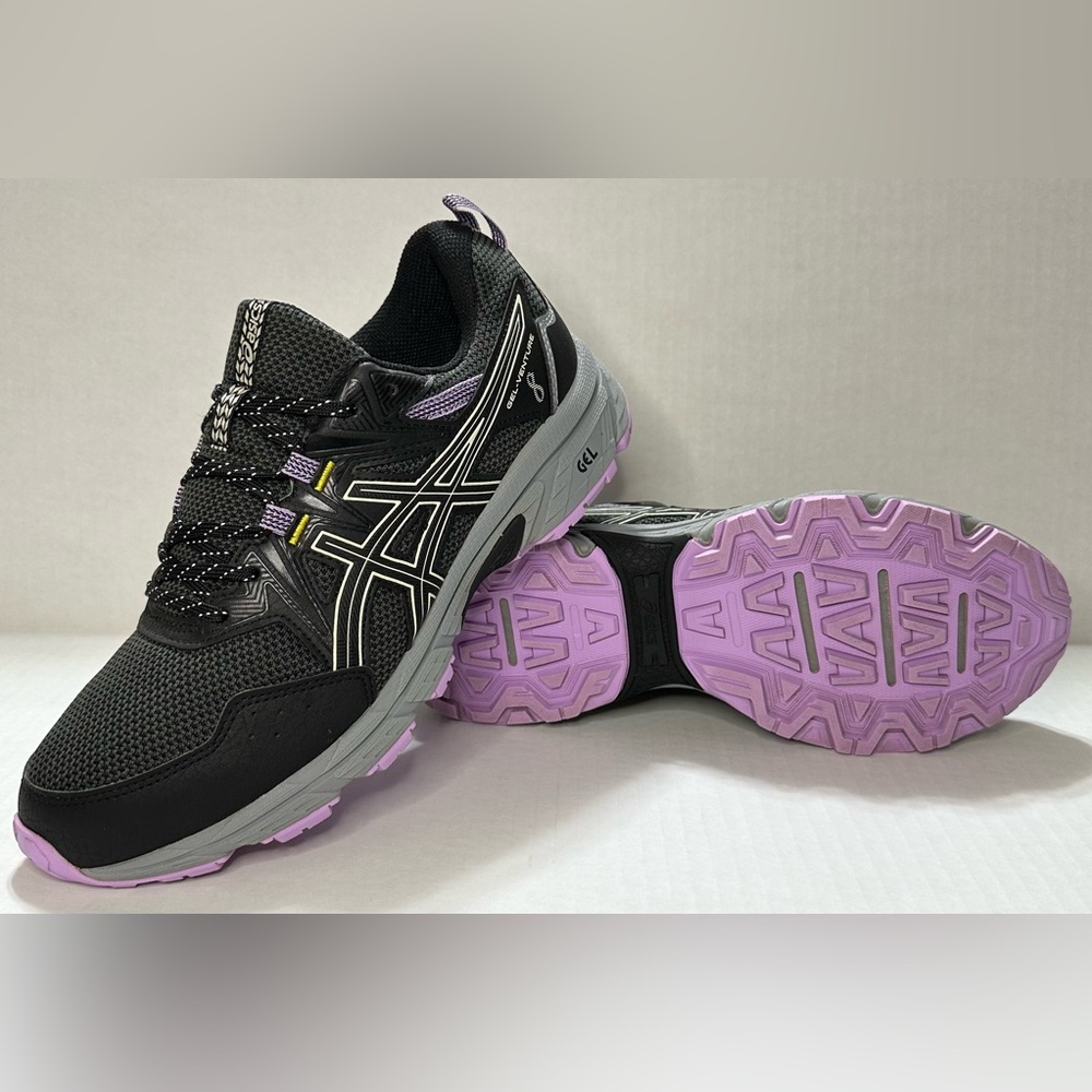 Asics Gel Venture 8 1012A708 Black/Purple Athletic Sneakers Women’s US Size 11 - Picture 10 of 13